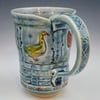 Tall Farm Porcelain Mug