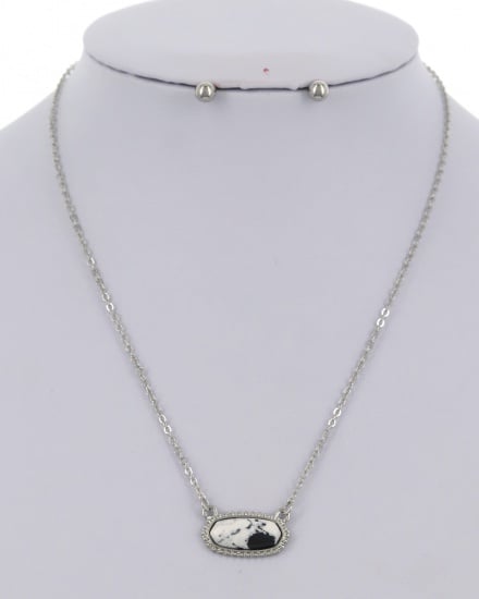 Image of Stone & earring Love