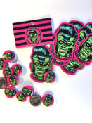 Image of BUTTON & MAGNET SET: New Wave Zombie Frankabilly 
