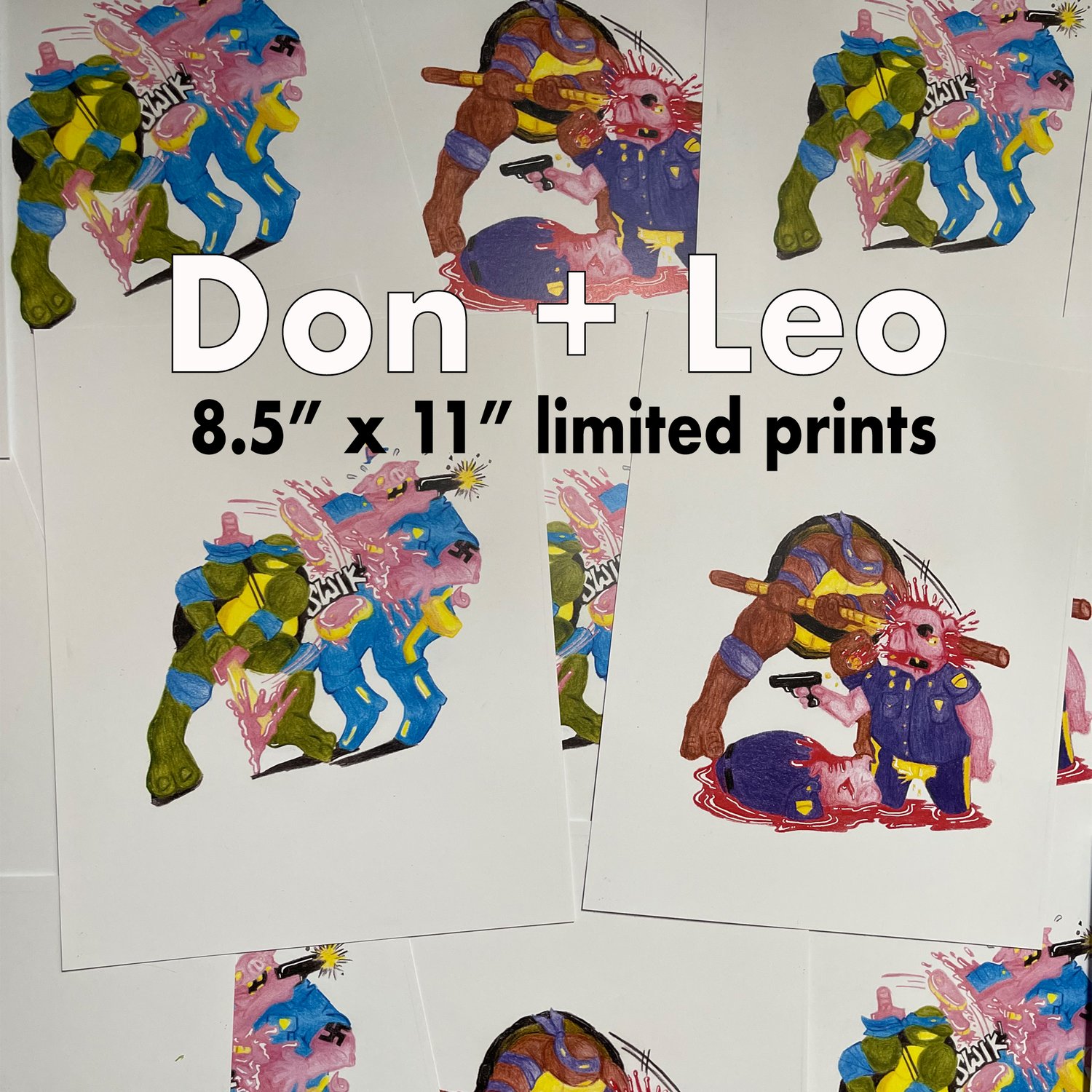 TMNT Pencil 8.5" x 11" print