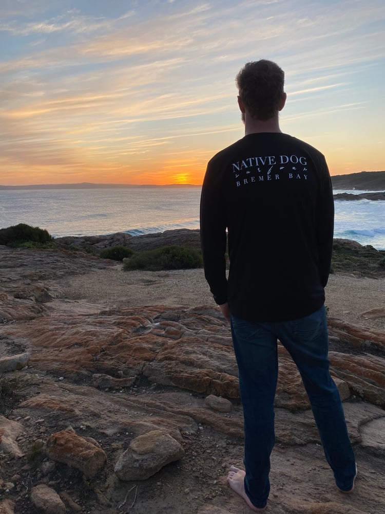 Image of NATIVE DOG SURFWAX UNISEX ORGANIC LONG SLEEVE