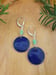 Image of Enameled Penny Earrings, Lavender, 4WJ