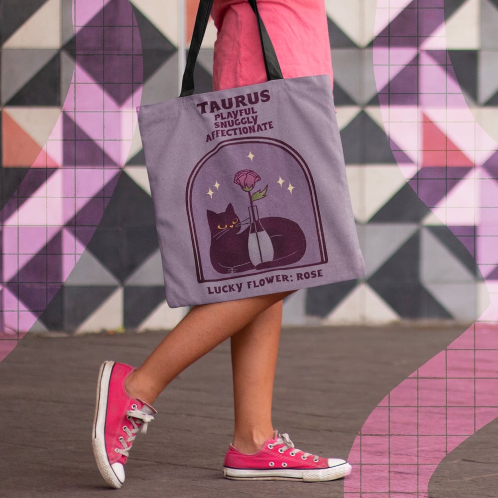 Image of CAT ASTROLOGY TOTE BAG