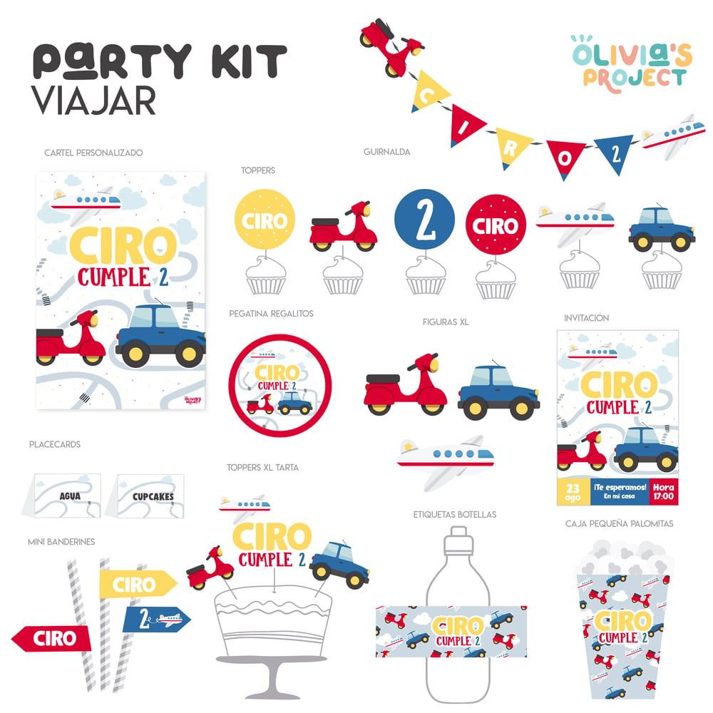 Image of Party Kit Viajar 
