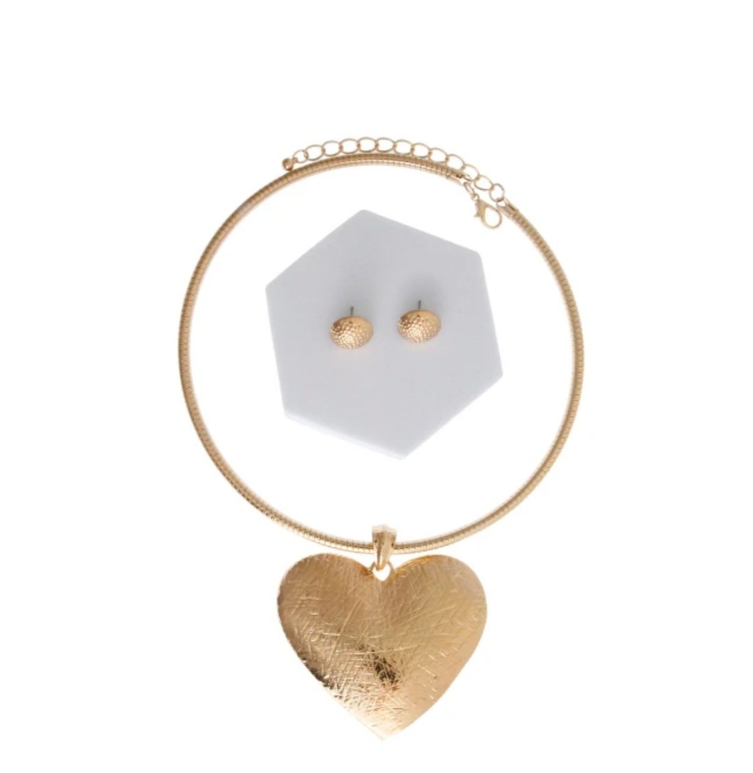 Image of Gold Heart Necklace 