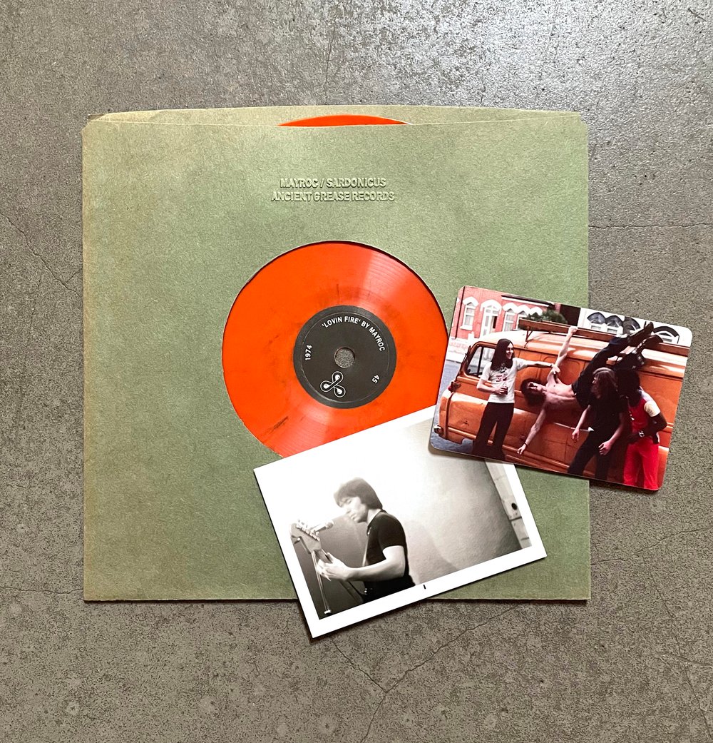 MAYROC/SARDONICUS•••Split 7"••• ORANGE VINYL + SARDONICUS BOOKLET - EDITION OF 35