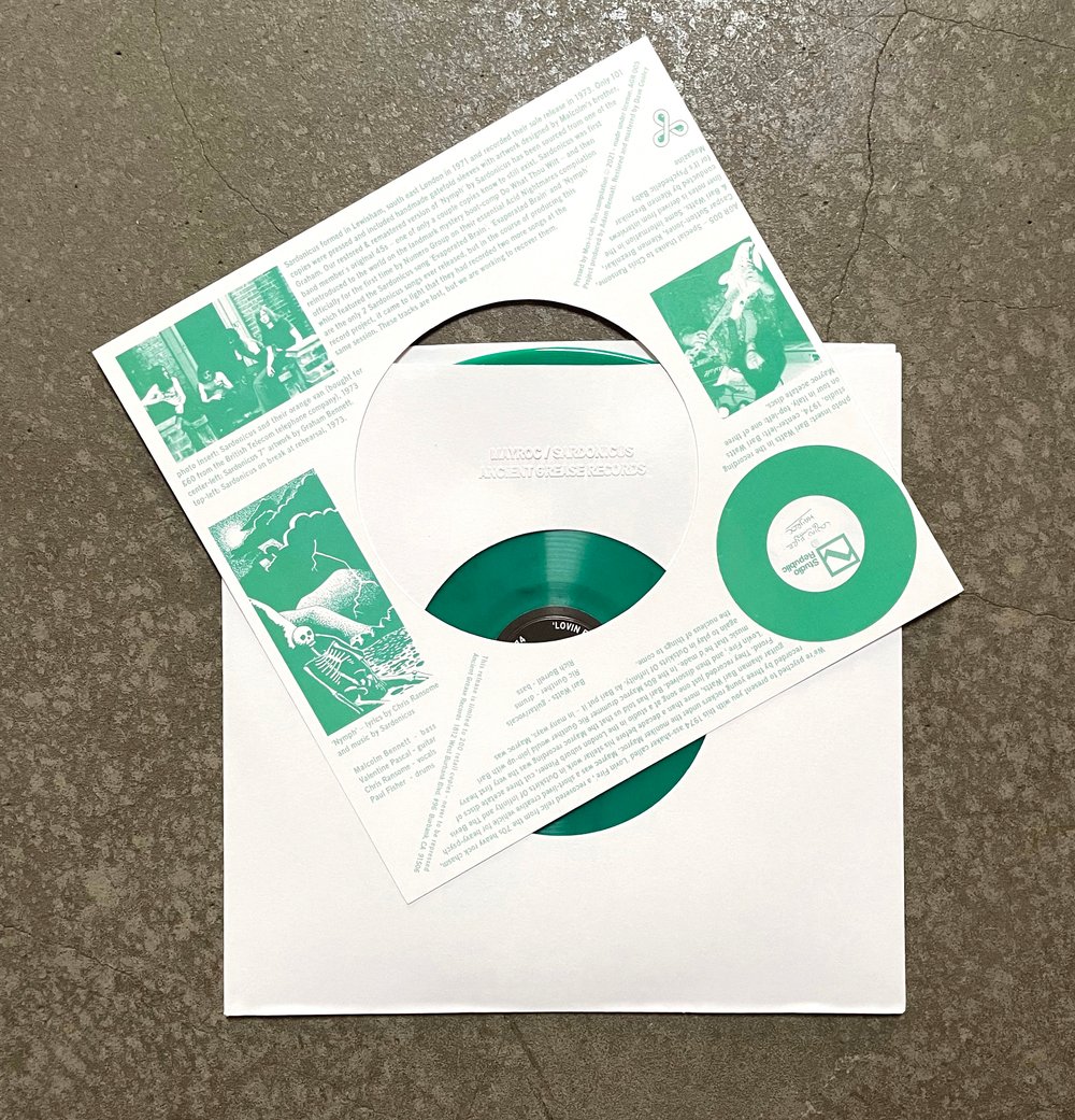 MAYROC/SARDONICUS•••Split 7"••• JADE GREEN - EDITION OF 5