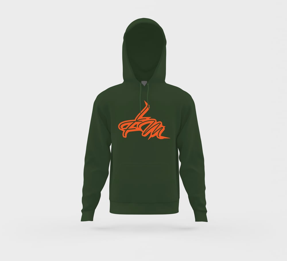 OLV GRN / ORG LFM HOODIE