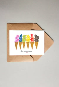 Carte Anniversaire Glaces