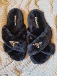 Image 3 of Milano faux fur slides 