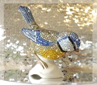 Image 2 of Fully Crystallised Blue Tit Bird Figurine