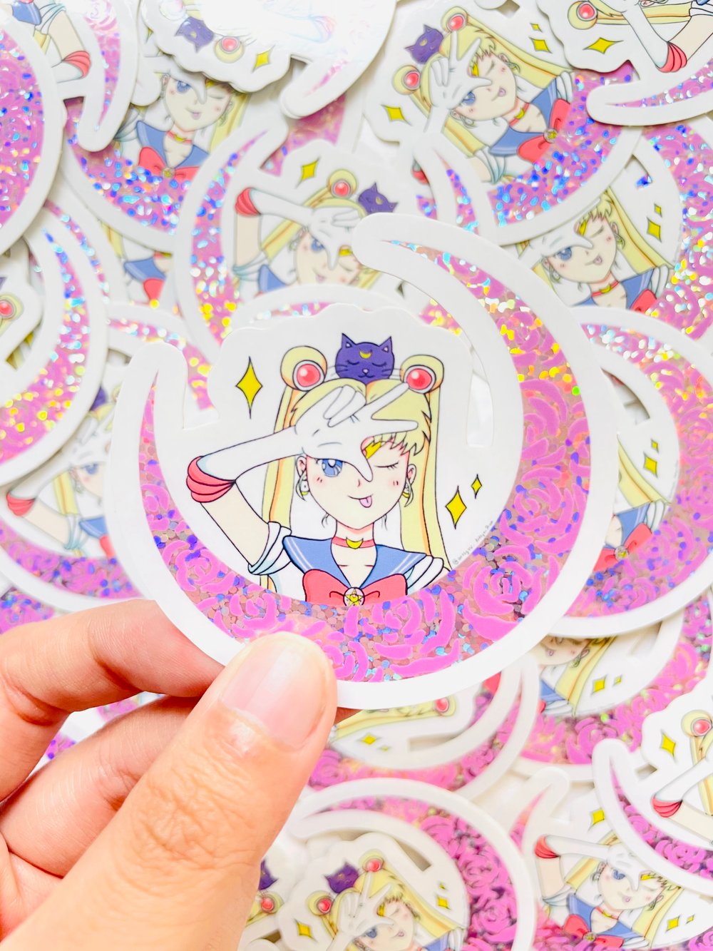 Image of Sailor Moon Glitter Sticker