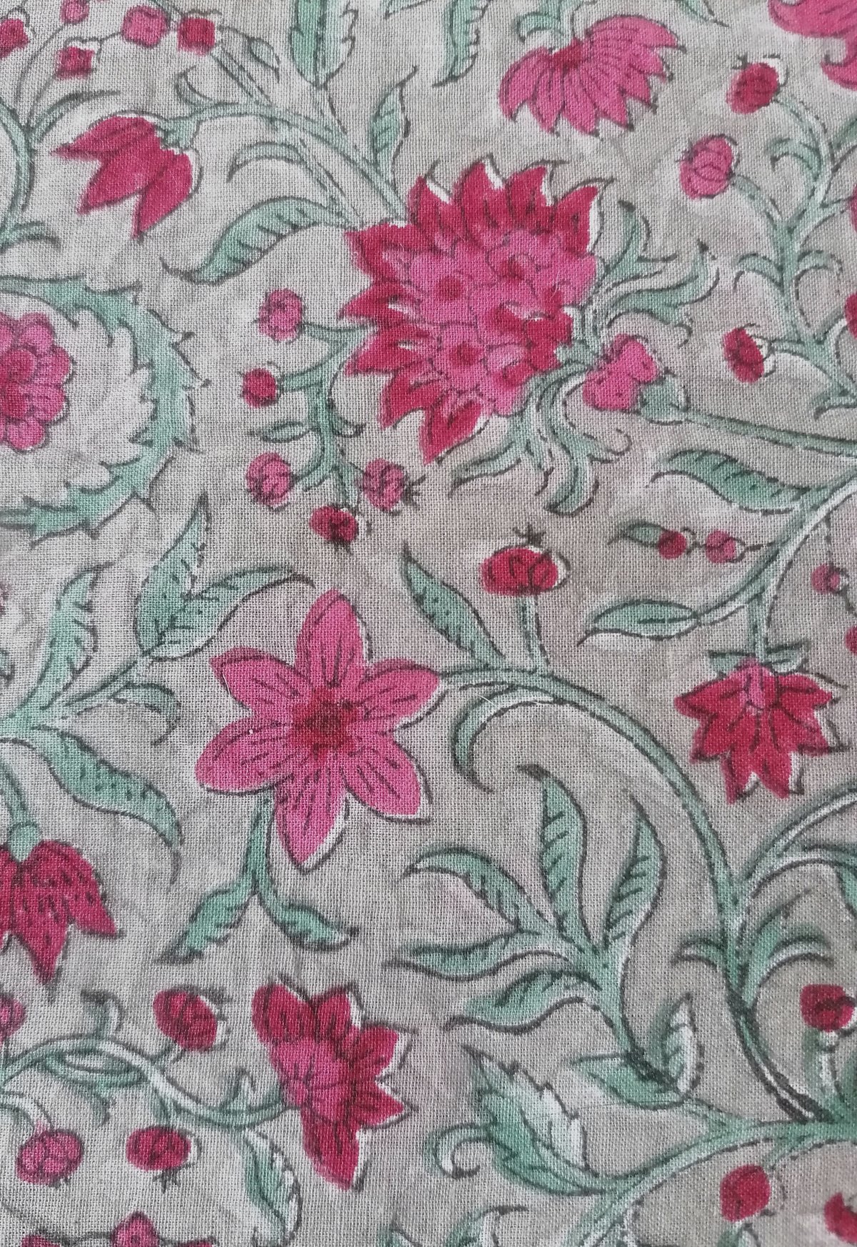 Image of Namasté fabric fleurs d'hiver 