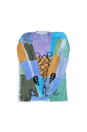 Image of patchwork friends long sleeve