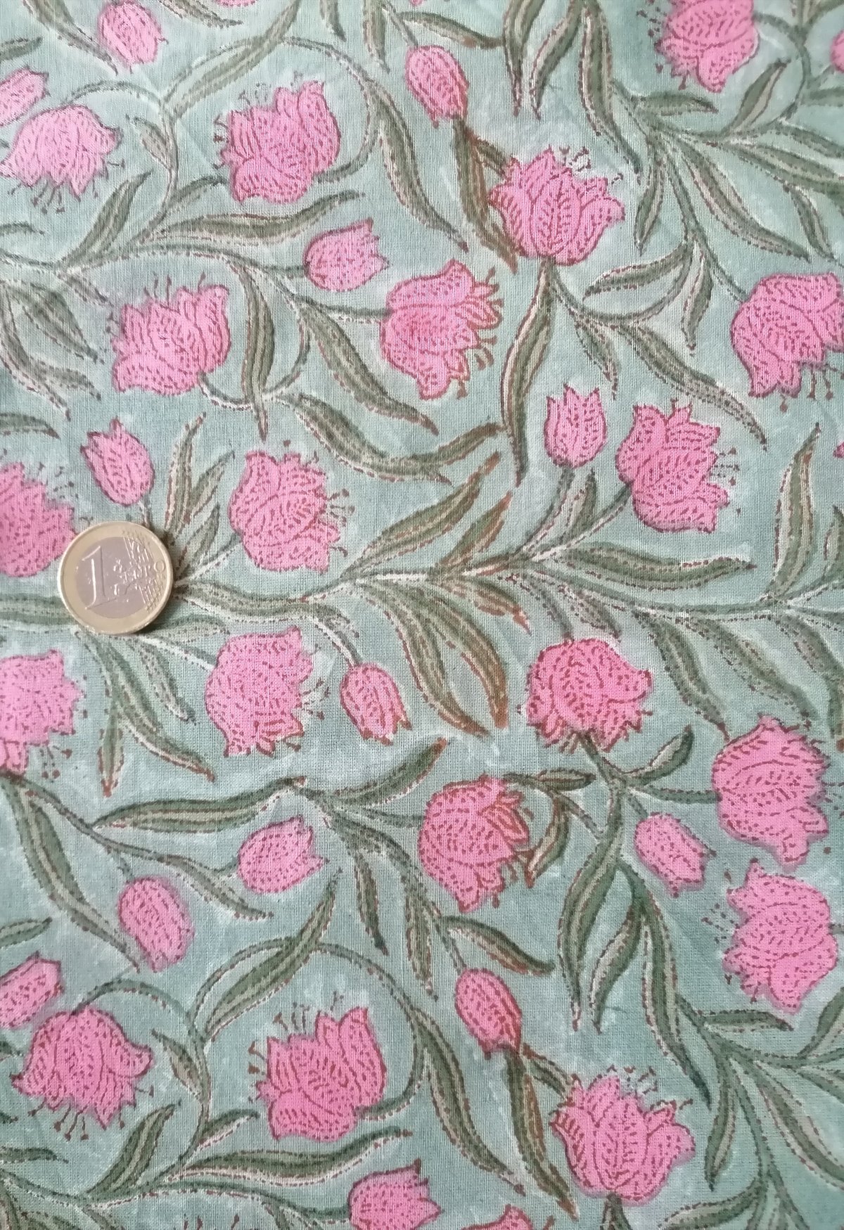 Image of Namasté fabric petites tulipes roses 