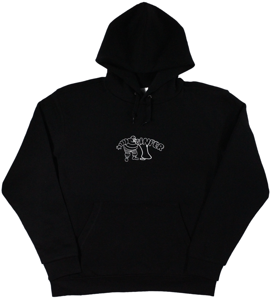 Image of 'Rubber Company' Hoodie Black