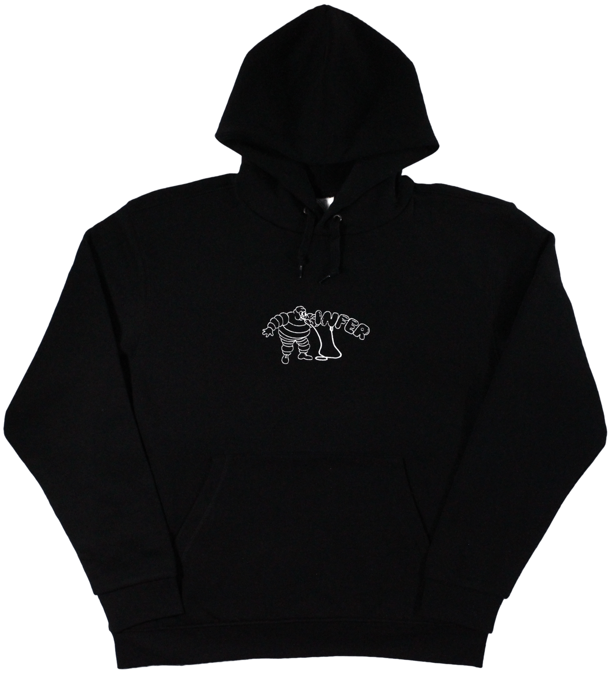 Image of 'Rubber Company' Hoodie Black