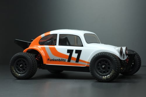 Image of NEW PHAT BODIES 'FUNKENBLITZ' for 14th scale LC racing and WL toys chassis