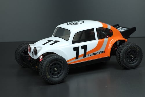 Image of PHAT BODIES 'FUNKENBLITZ' for 14/12th scale LC racing and WL toys chassis