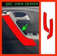 X2 Vw Polo 6c interior grab handle stickers 