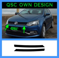 Vw polo 6c front grill dechrome stickers 