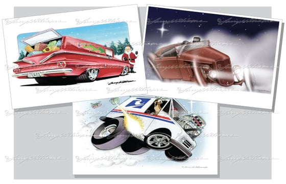 Image of "Christmas Pack" Print Set Includes "Santa's Delivery", "Snow Run" and "One Night Delivery"