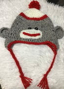 Image 2 of Sock Monkey Ushanka Winter Hat
