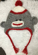 Image 1 of Sock Monkey Ushanka Winter Hat