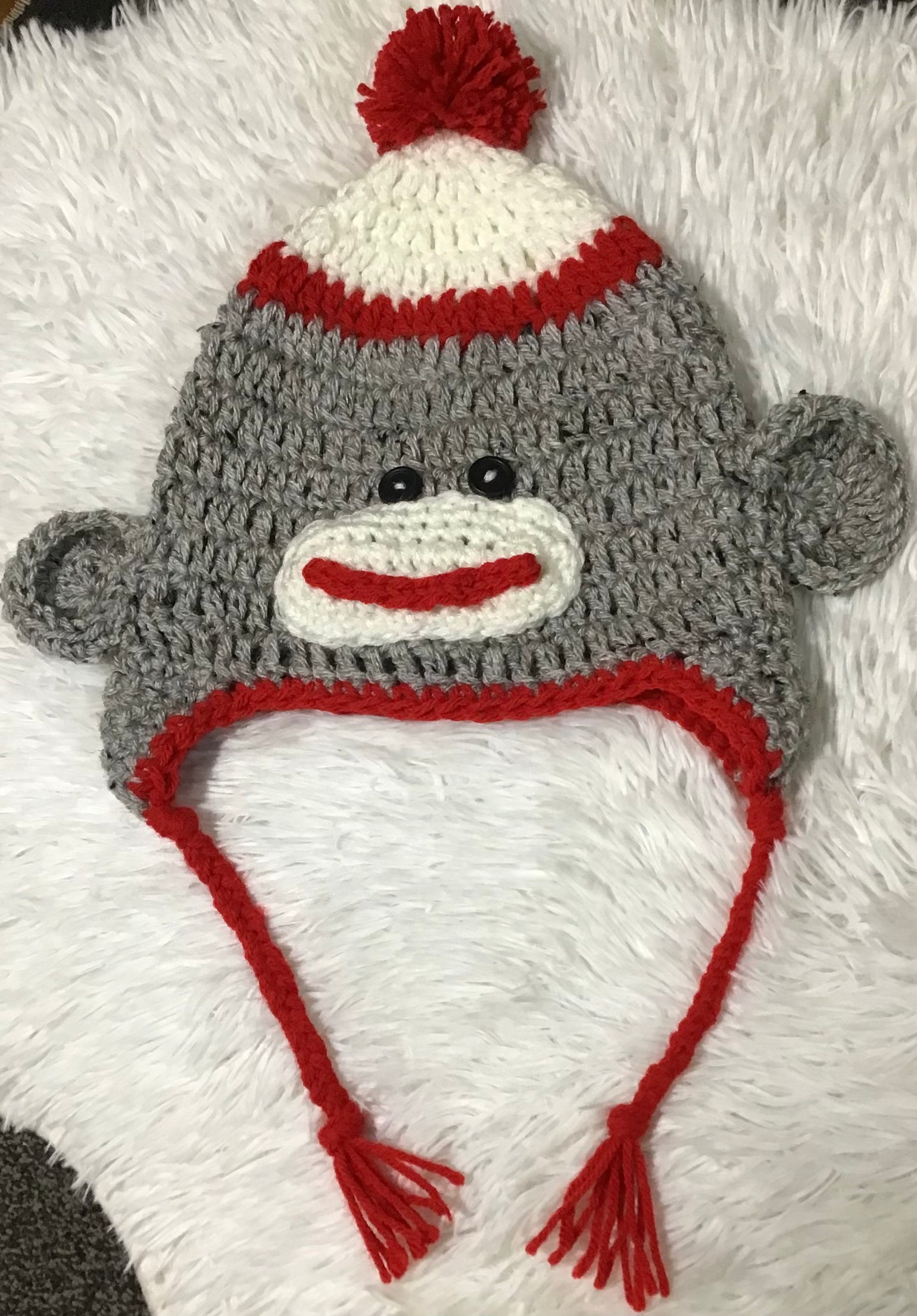 Image of Sock Monkey Ushanka Winter Hat