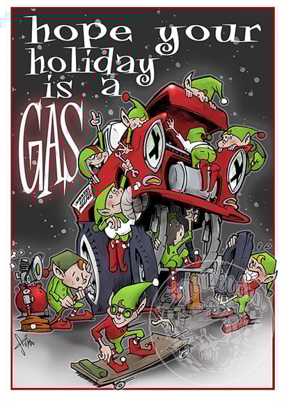 Image of Santas Little Helpers Christmas cards 