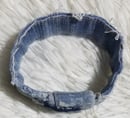 Image 2 of Tasty Raw Edge Denim Uni-Cuff  