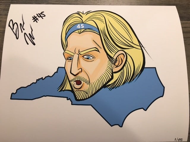 Brady Manek Autographed Ltd Edition #45 Print