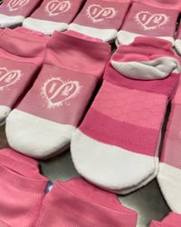 Image 4 of PL Premium Low/Ankle Socks (Pink)-Splatter Heart-Small
