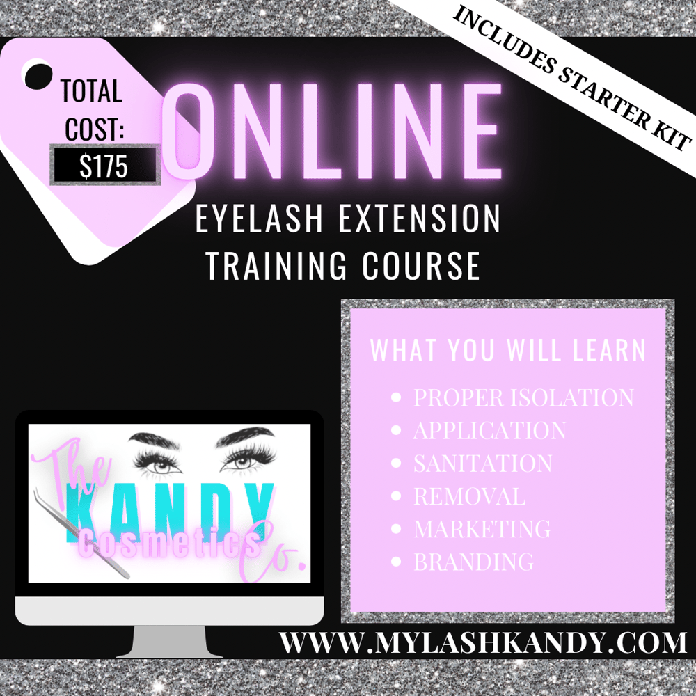 Image of ONLINE EYELASH EXTENSION TRAINING COURSE 