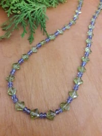 Image 1 of Tanzanite & Peridot Necklace 1JC