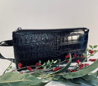 Image 1 of The Original in Black Croc Vegan Leather