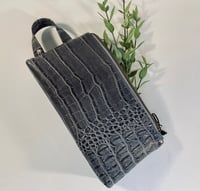 Image 1 of The Original in Gray Croc Vegan Leather