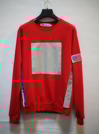 Image 1 of Red Silver / USA / Wing Crewneck Sweatshirt