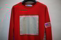 Image 2 of Red Silver / USA / Wing Crewneck Sweatshirt