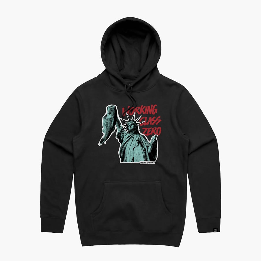 Image of Liberty Bass Hooded Sweatshirt (BLACK)