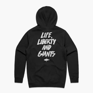 Image of Liberty Bass Hooded Sweatshirt (BLACK)
