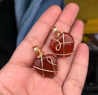 Carnelian Heart Necklace 