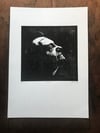 Mark E. Smith. The Fall. Hand Made. Original A4 linocut print. Limited and Signed. Art.