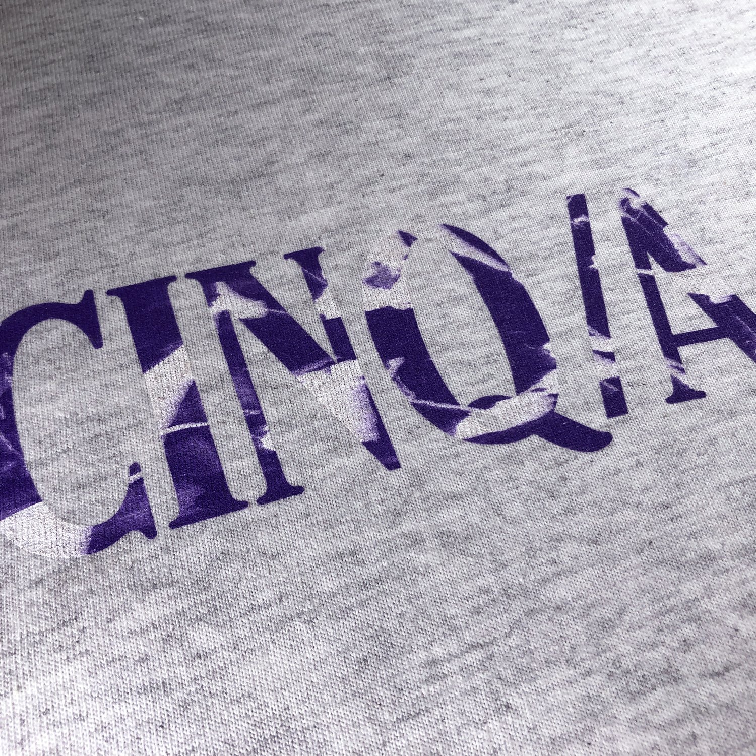 Image of Tee-shirt Gris Marbre Violet 