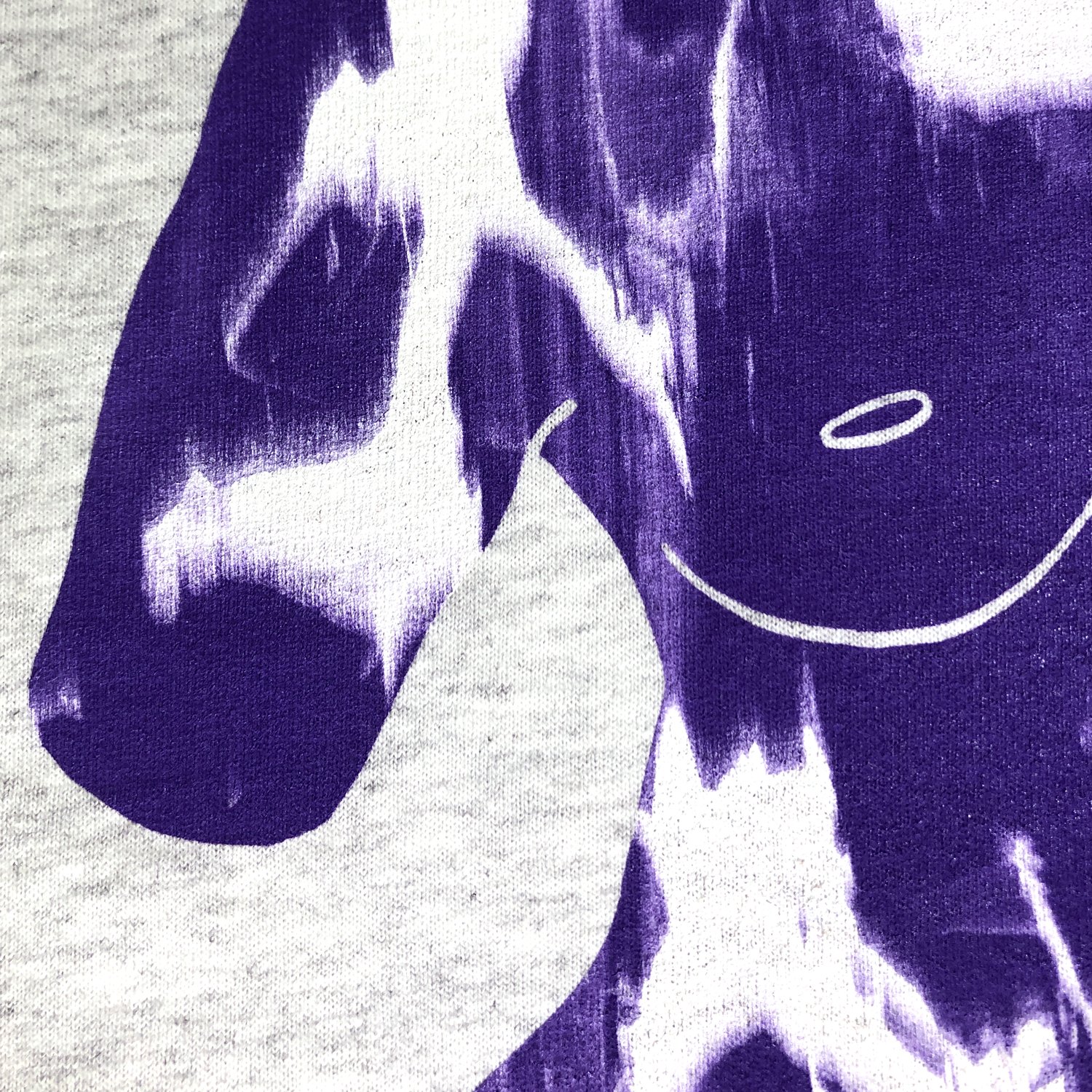 Image of Tee-shirt Gris Marbre Violet 