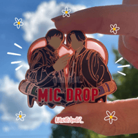 Image 1 of Taekook Mic Drop Pin