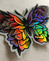 Image 2 of Holo-Sticker "Schmetterling" 