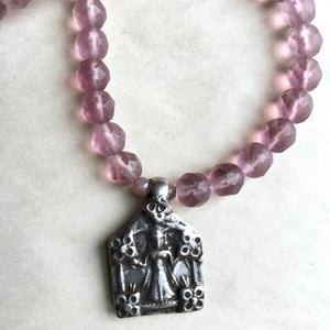 Image of Lavender and Goddess Devi necklace
