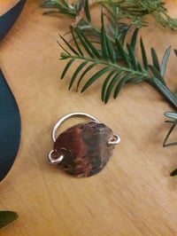 Image 5 of Hammered Penny Ring with Sterling Shank item 5QQ