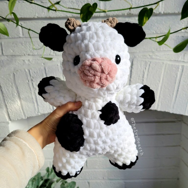 Large Cow Plush The Ivy Hearth